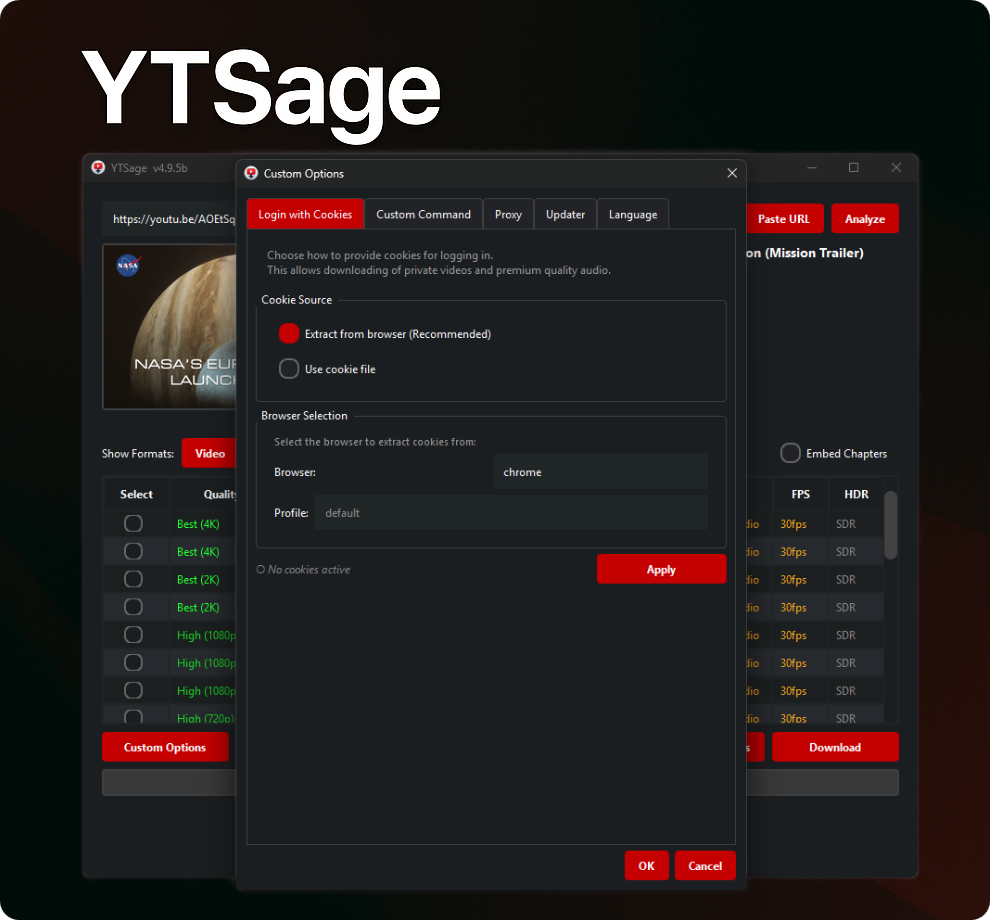 Custom Options